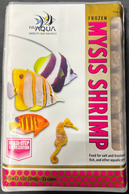 Frozen NU AQUA Mysis Shrimp Cubed 3.5oz