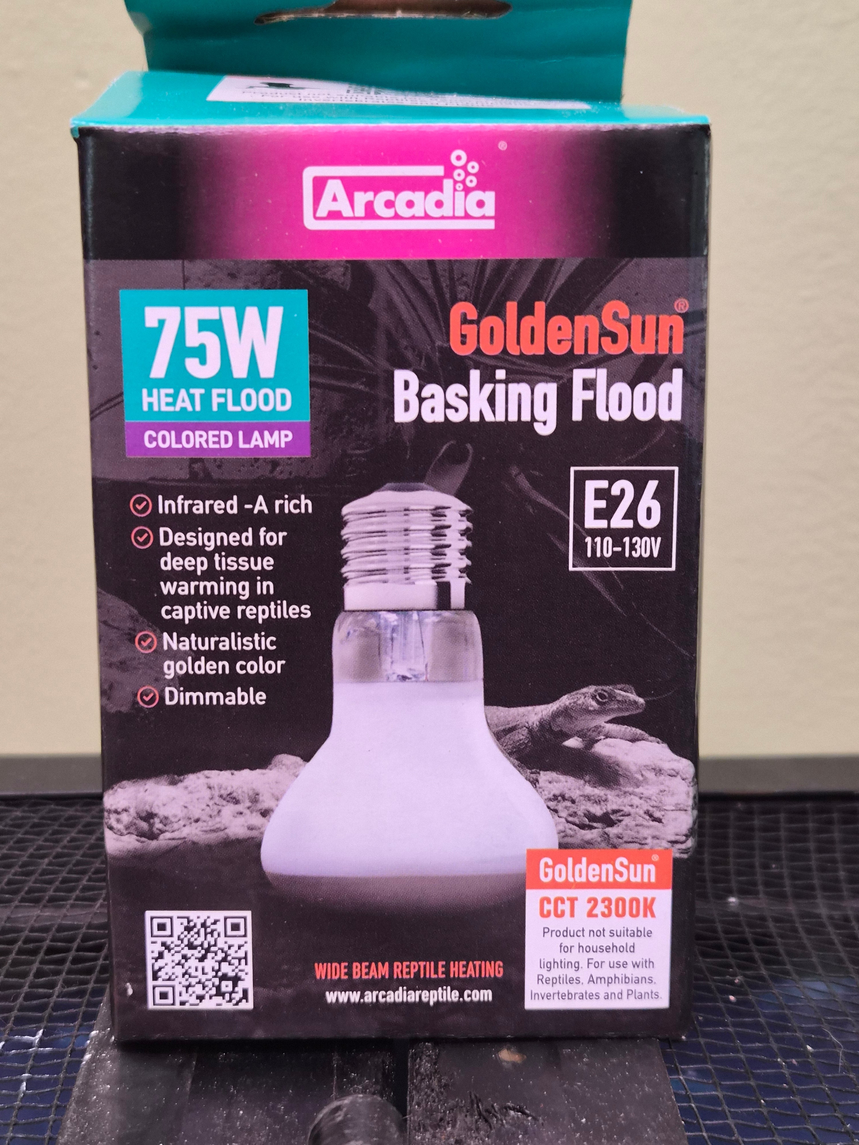 Arcadia Golden Sun Basking Flood 75 watt