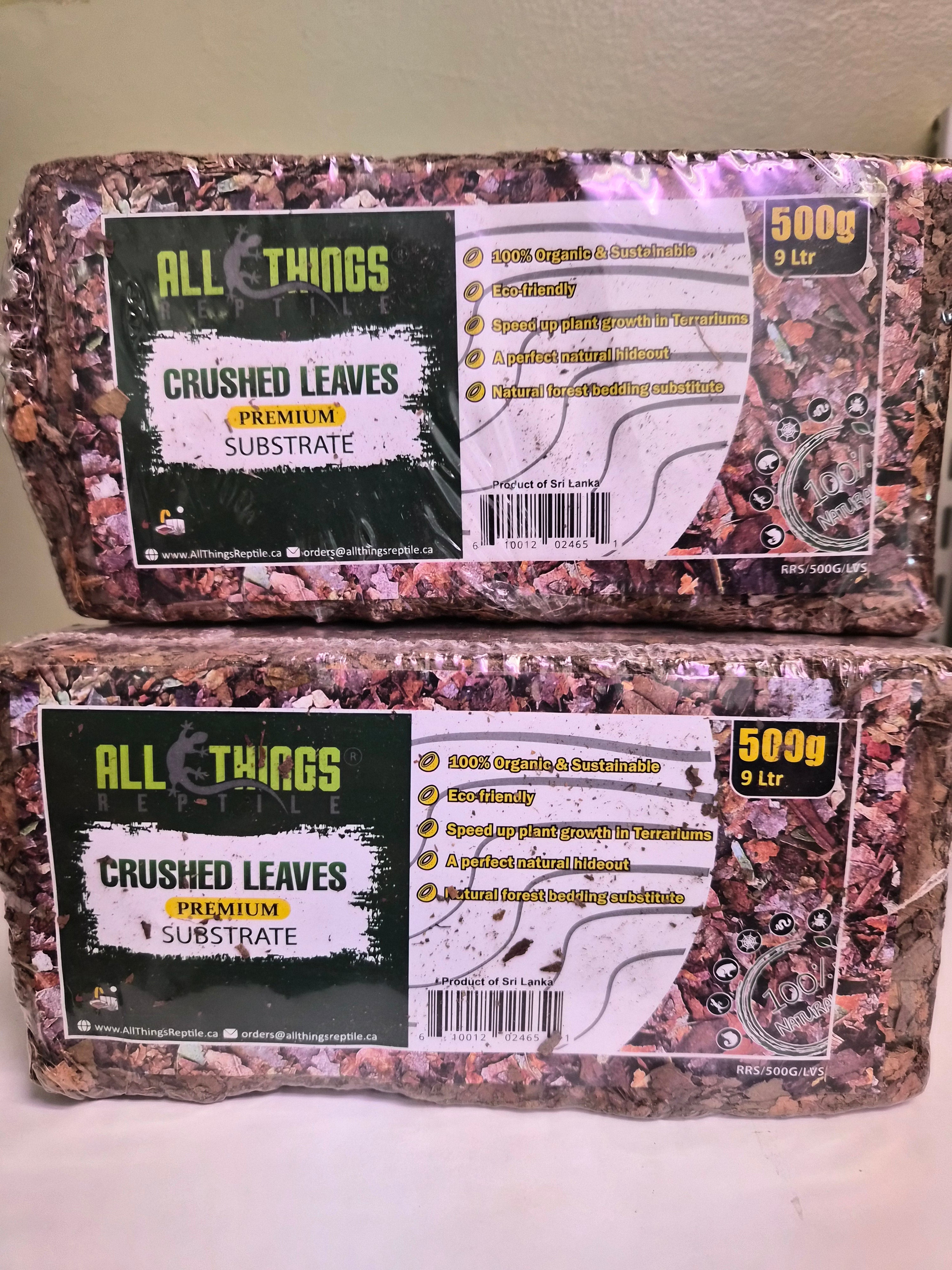 All Things Reptile Crushed Leaves brick 500g