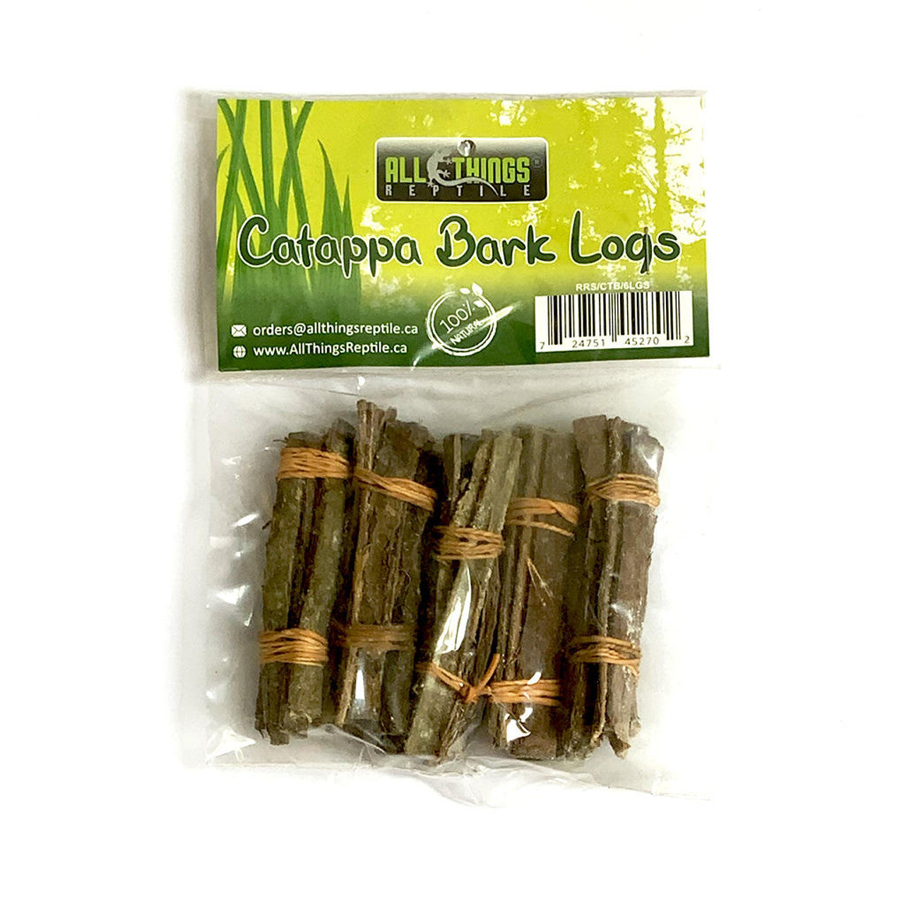 Catappa (Indian Almond ) Bark Logs 8 cm 8 Pack